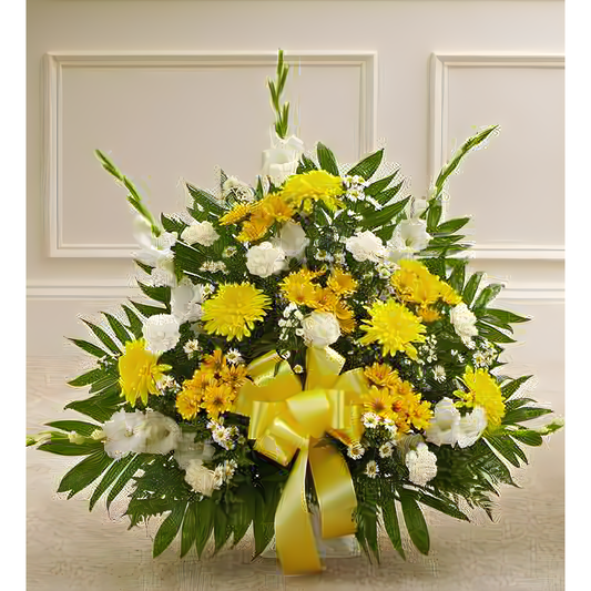 Heartfelt Tribute Floor Basket Arrangement - Funeral > For the Service