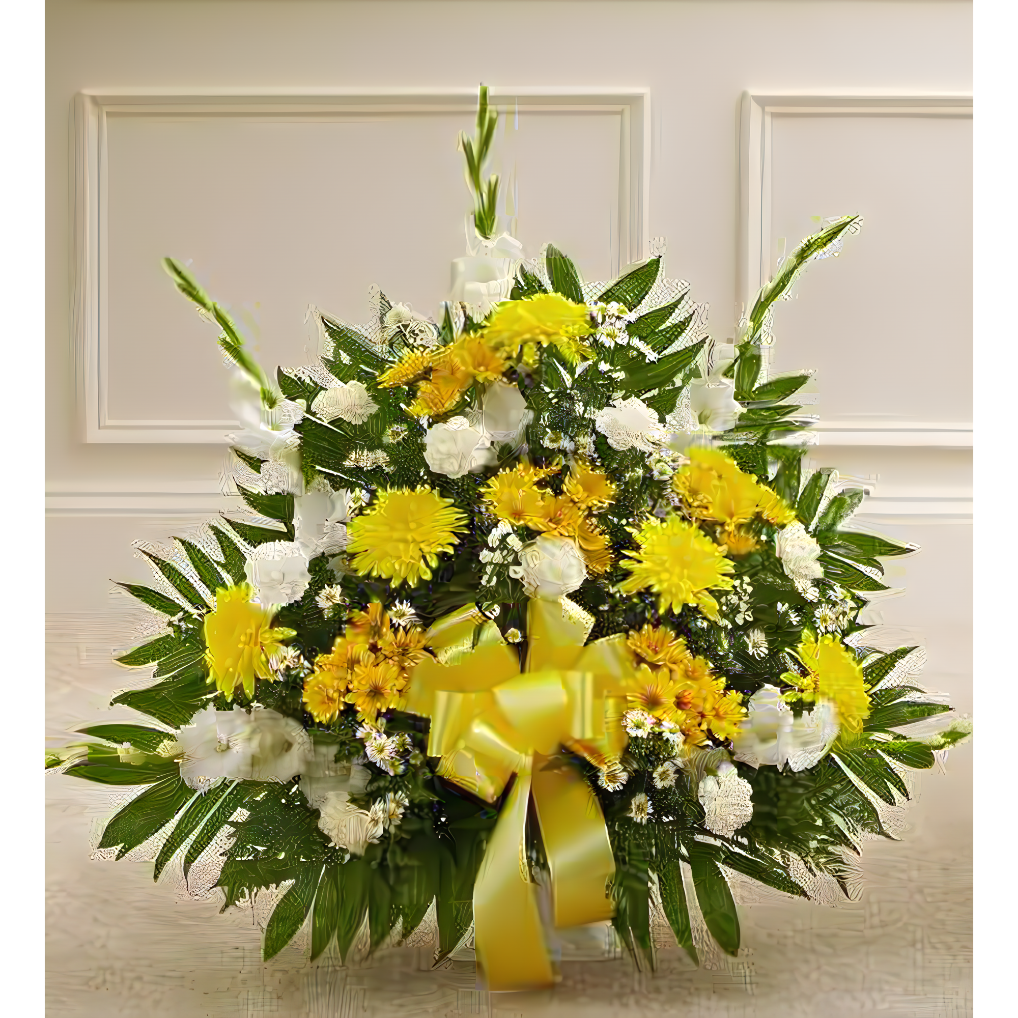 Heartfelt Tribute Floor Basket Arrangement - Funeral > For the Service