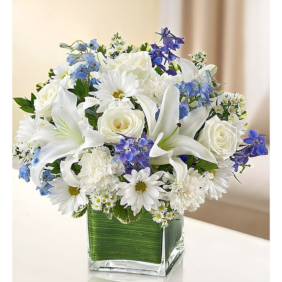 Healing Tears - Blue and White - Funeral &gt; Vase Arrangements