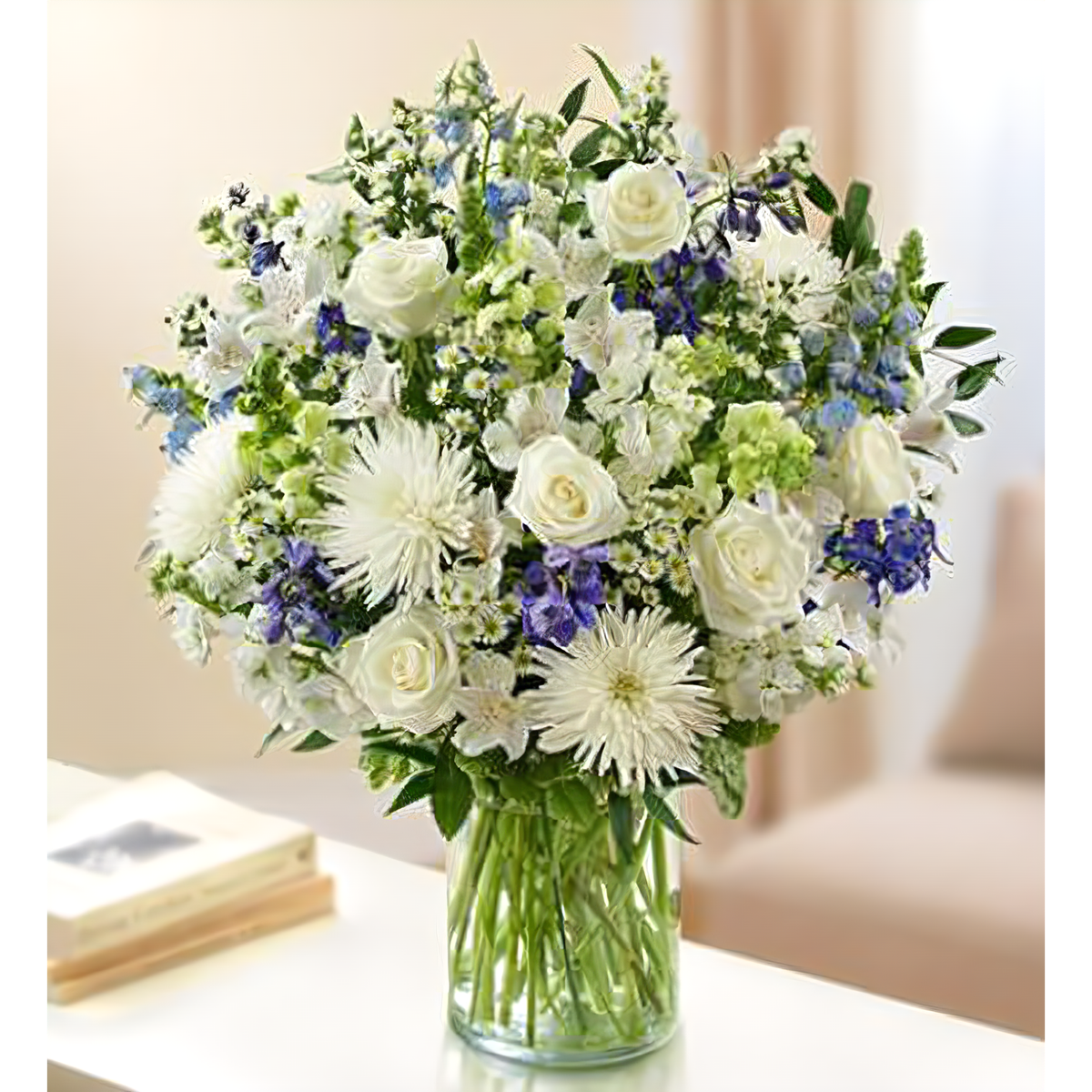 Sincerest Sorrow - Blue and White - Funeral &gt; Vase Arrangements
