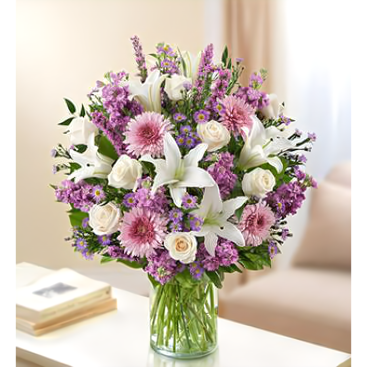Sincerest Sorrow - Lavender and White - Funeral > Vase Arrangements