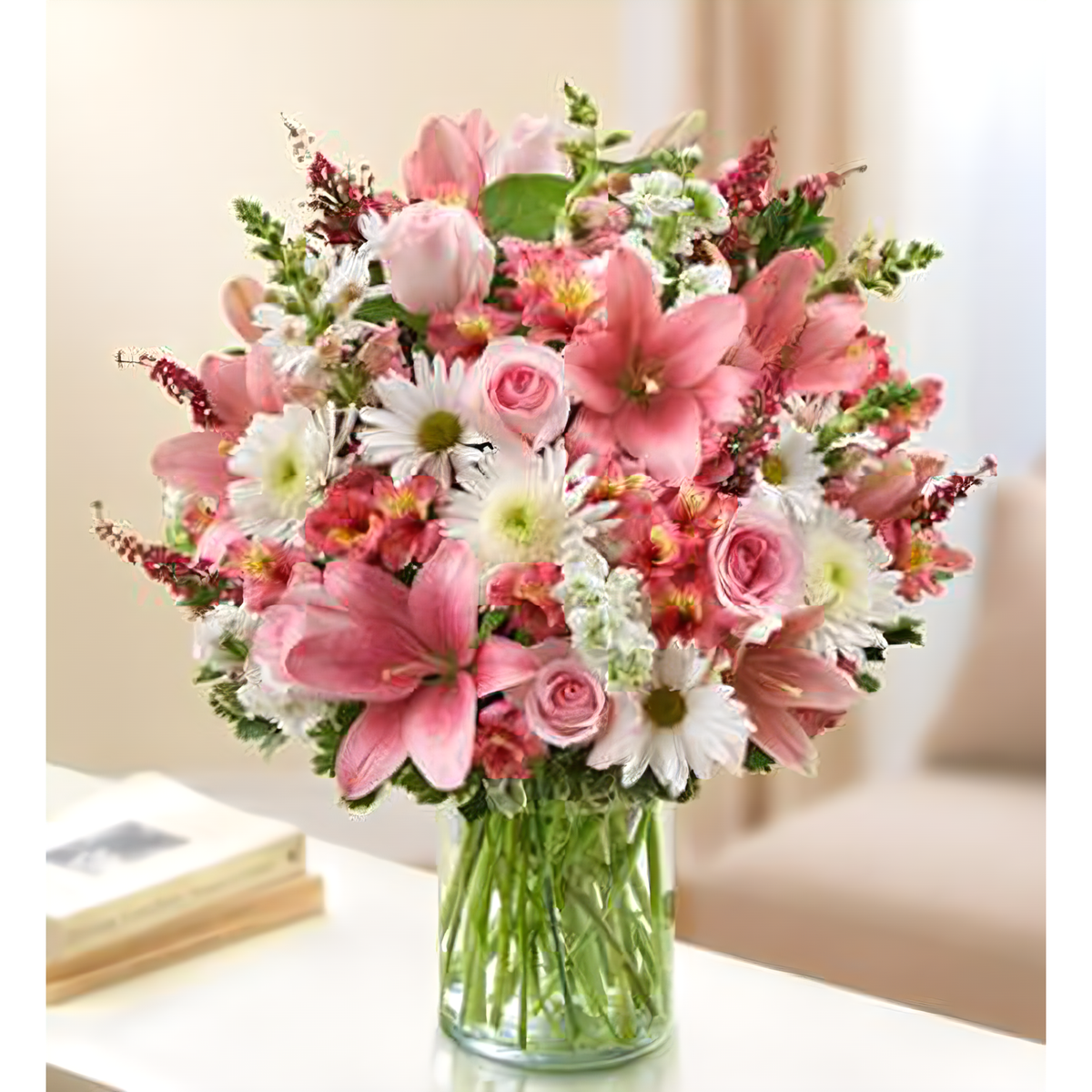 Sincerest Sorrow - Pink and White - Funeral &gt; Vase Arrangements