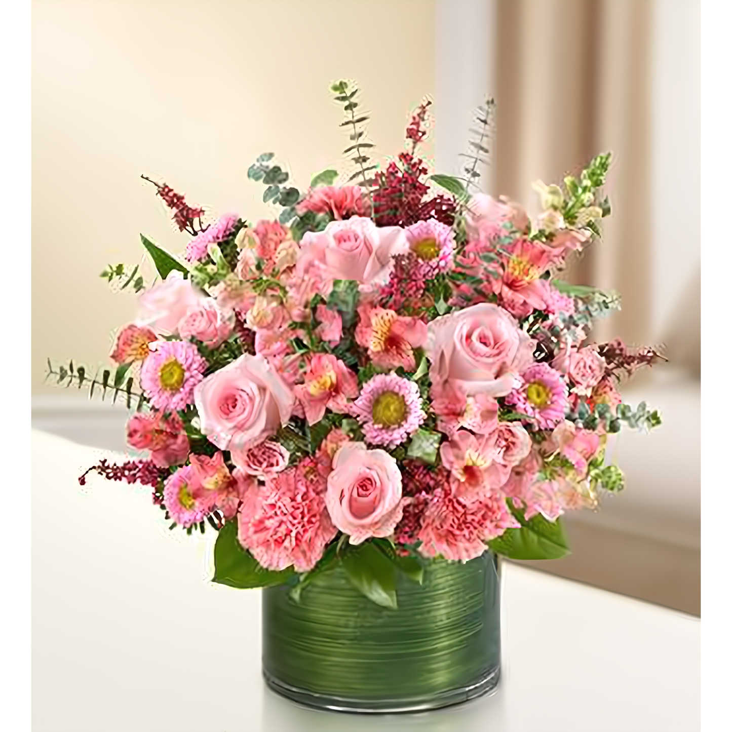 Cherished Memories - All Pink - Funeral > Vase Arrangements