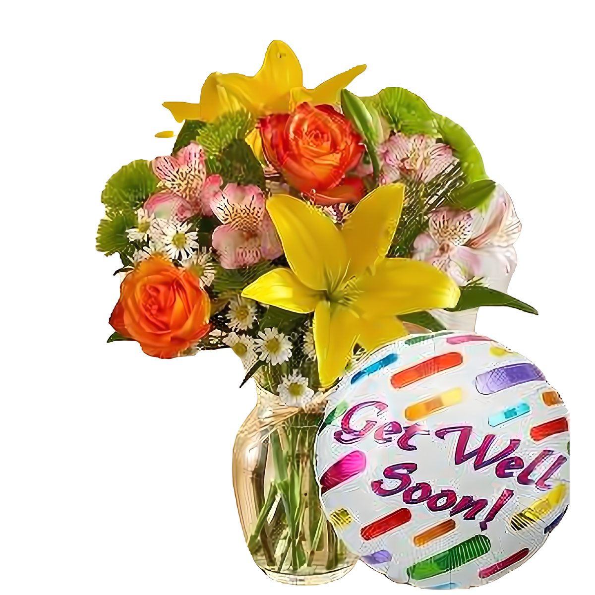 Fields of the World w/ Get Well Balloon - Occasions &gt; Get Well
