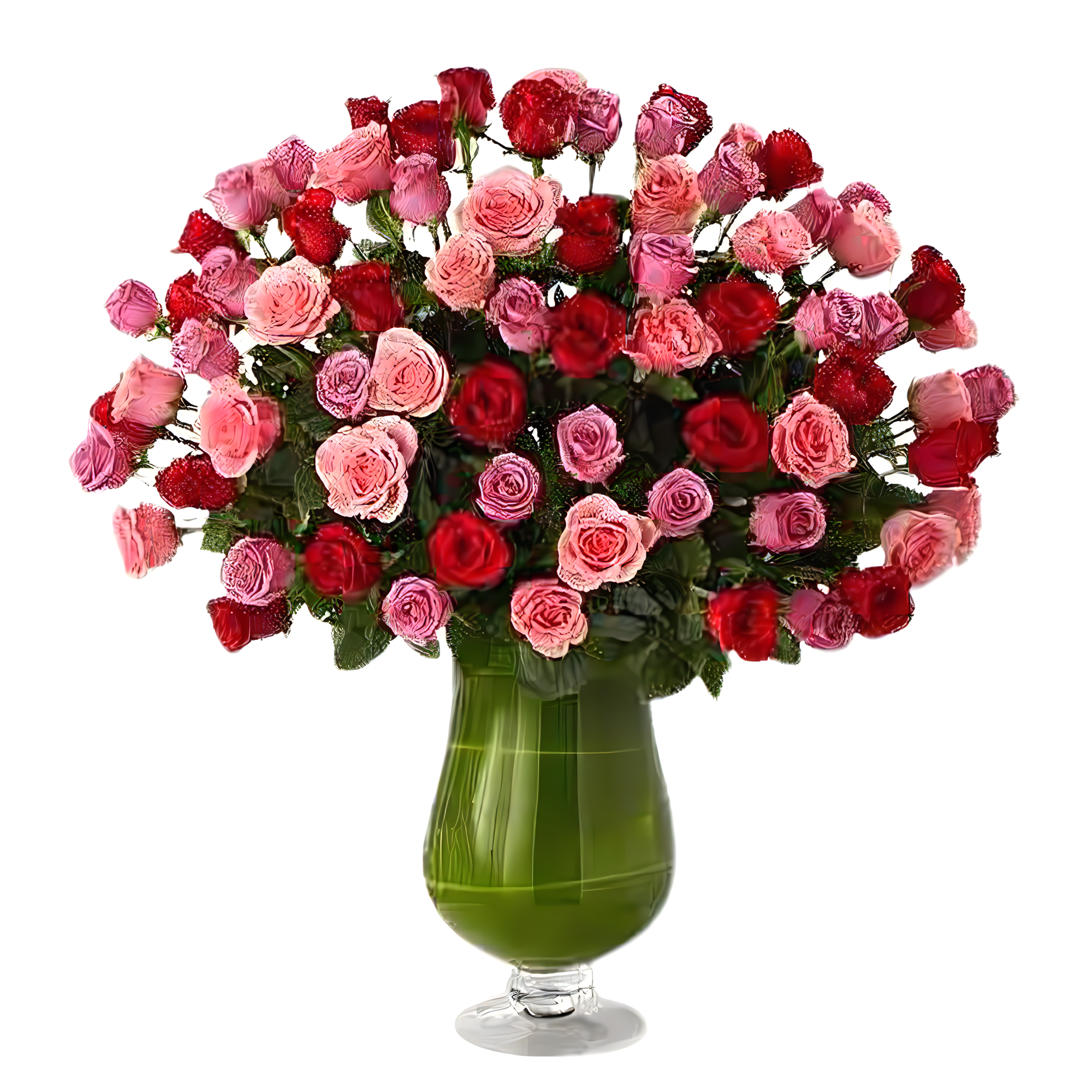 Luxury Rose Bouquet - 24 Premium Red, Pink, & Lavneder Long Stem Roses - Products > Luxury Collection