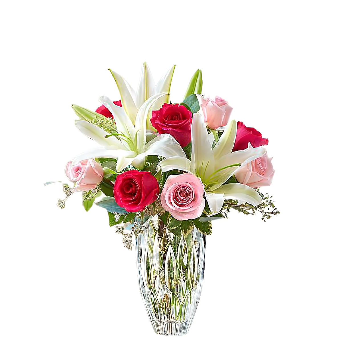 Marquis by Waterford Rose and Lily Bouquet - Seasonal &gt; Mother&#39;s Day - 5/9
