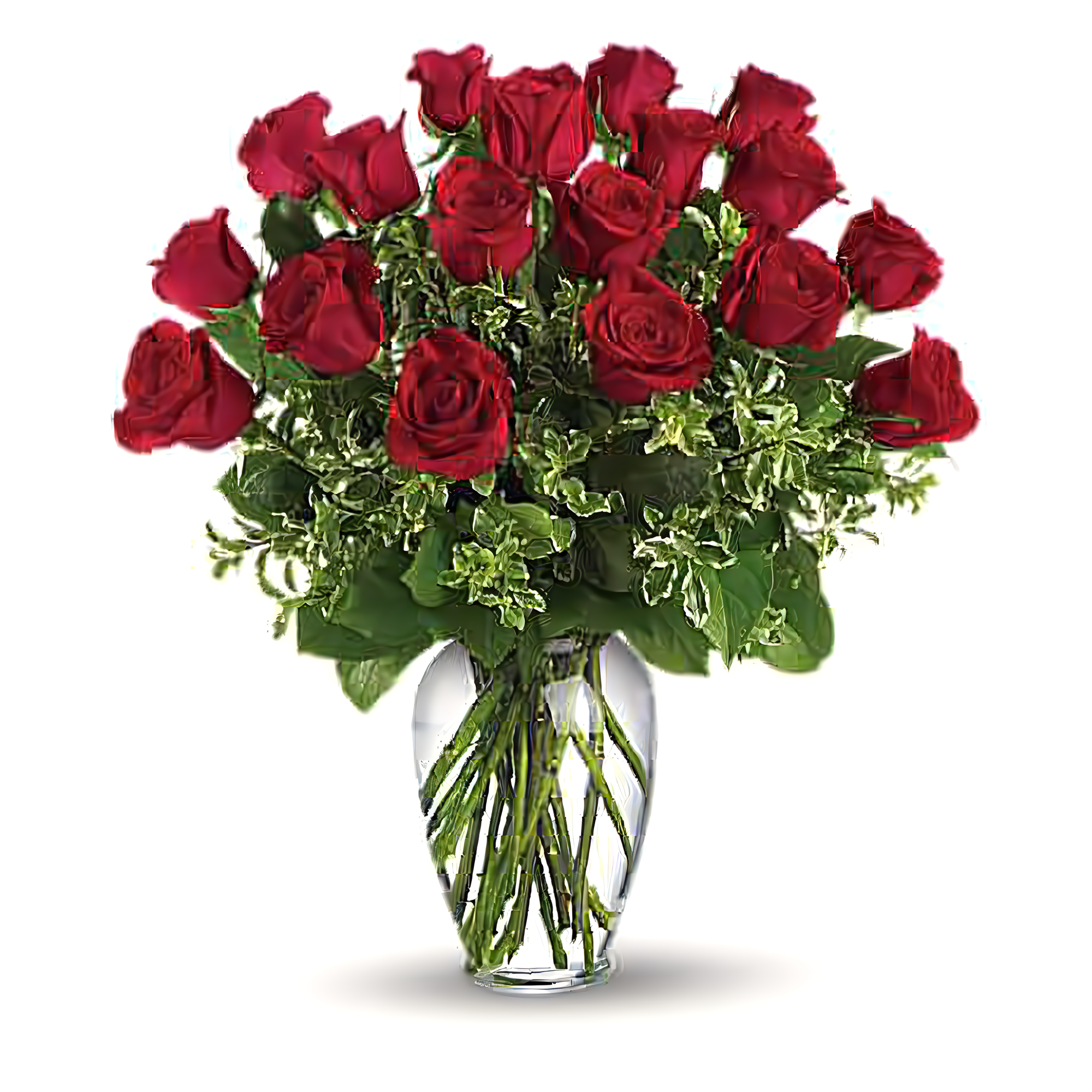 Premium Long Stem - 18 Red Roses - Valentine's Day