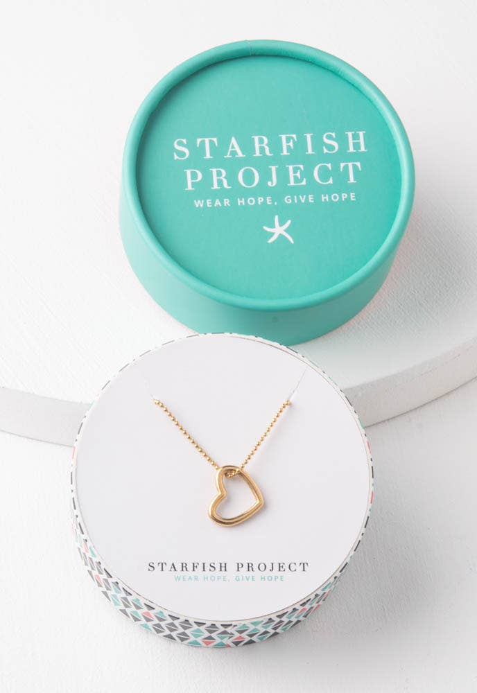 Starfish Project's Gift of Love Gold Heart Necklace