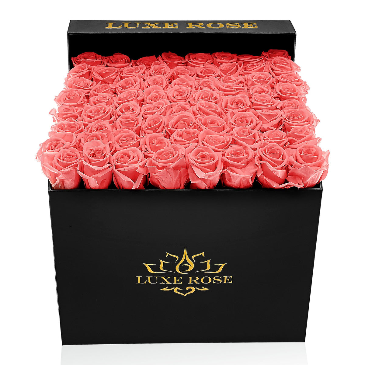 Preserved Roses Large Box | Cherry Blossom - Black - Roses