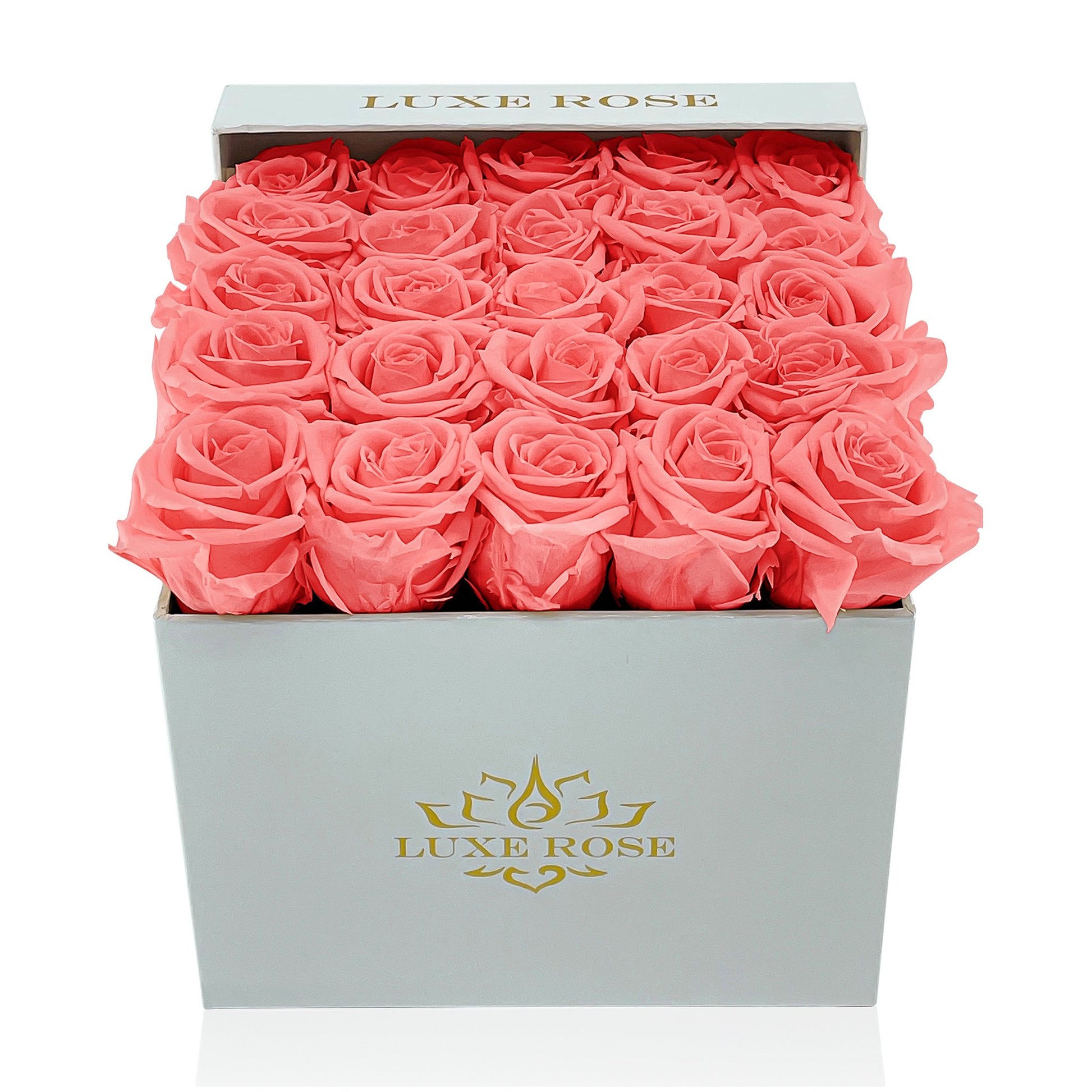 Preserved Roses Small Box | Cherry Blossom - White - Roses